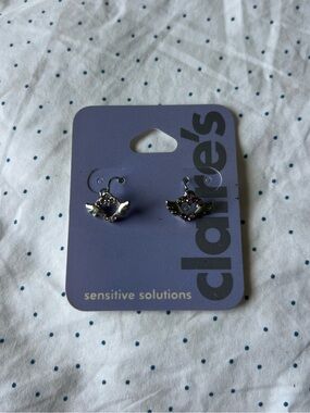 Claire's Silver Minimal Hook Earrings